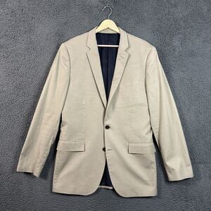 J Crew Blazer Mens 42L Beige Ludlow Sport Coat Italy Fabric Carpini Tessuti
